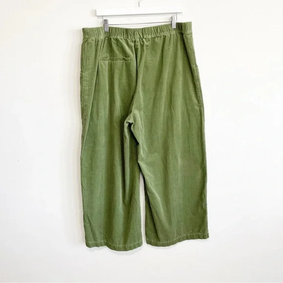 Gudrun Sjoden Corduroy Pants Wide Leg Trousers Spring Green XL - Picture 6 of 10